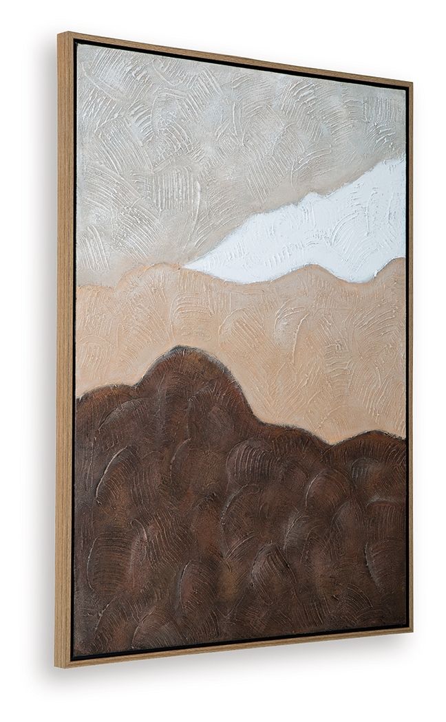 Fanthorne - Tan / Brown / White - Wall Art - Hornell Furniture Outlet