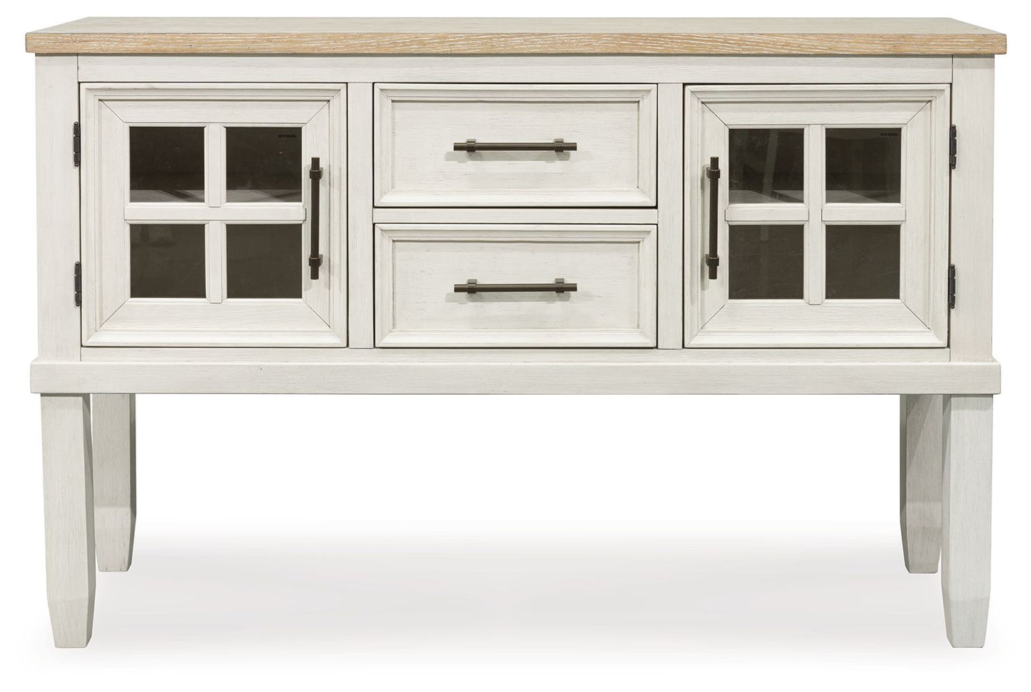 Shaybrock - Antique White / Brown - Dining Room Server - Hornell Furniture Outlet