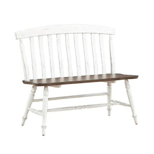 Al Fresco - Slat Back Bench (RTA) - White - Hornell Furniture Outlet