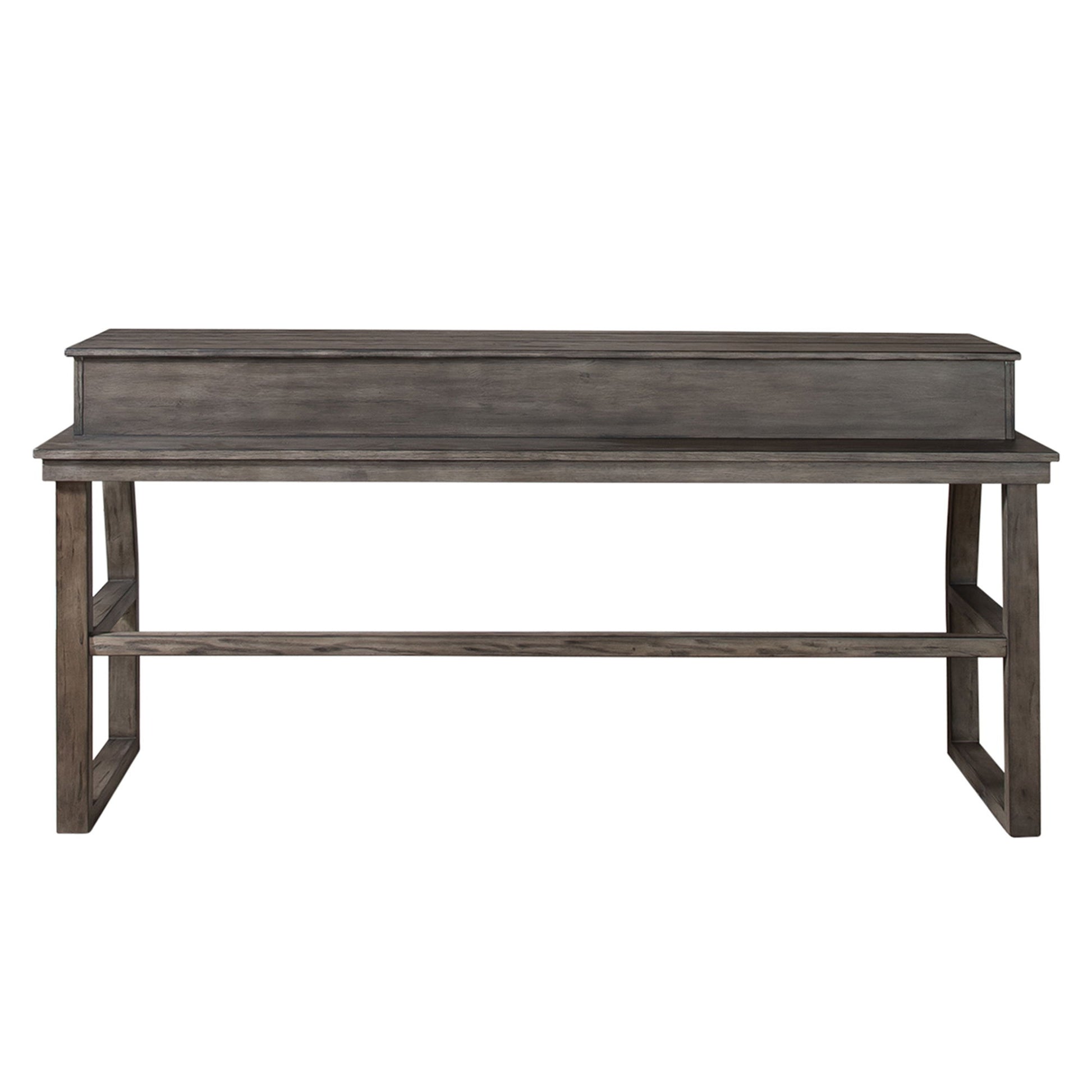 Hayden Way - Console Bar Table - Washed Gray - Hornell Furniture Outlet