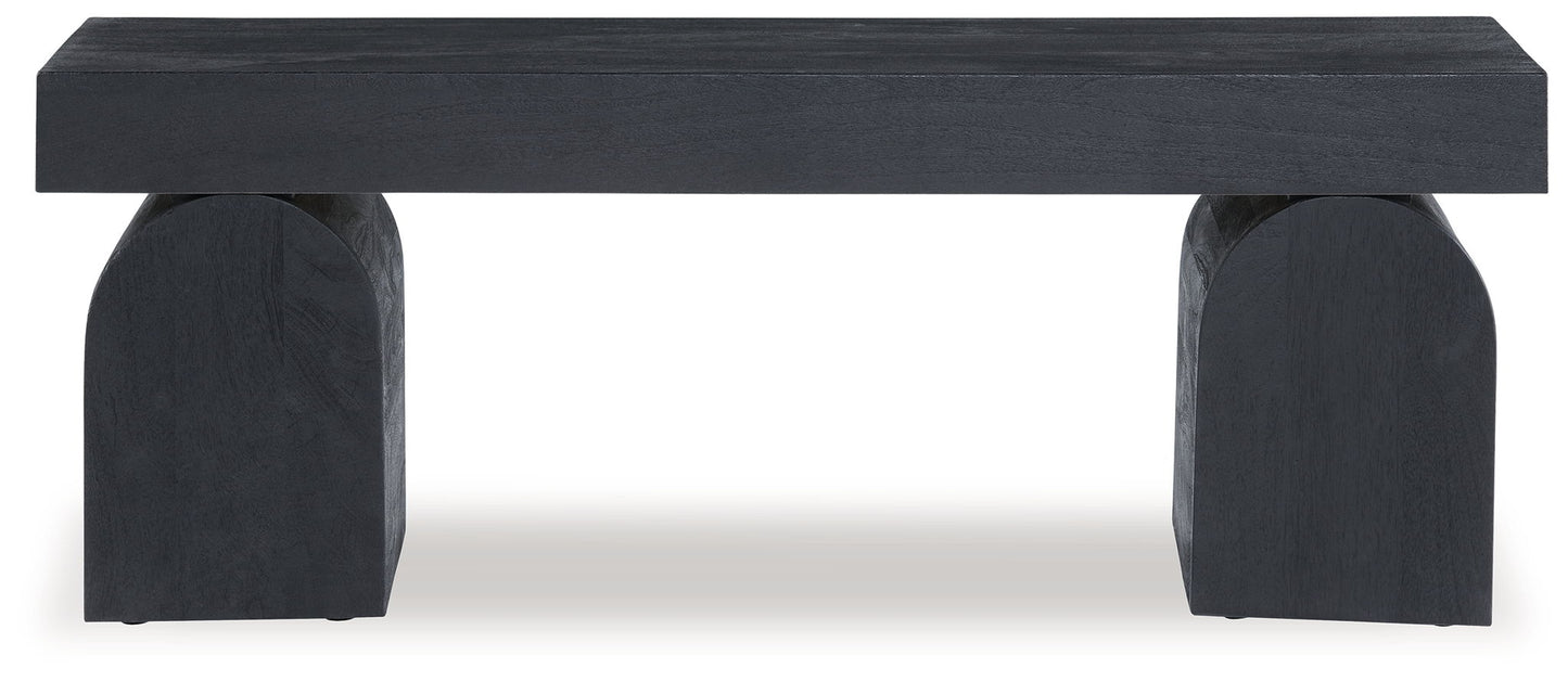 HoLGrove - Black - Accent Bench - Hornell Furniture Outlet
