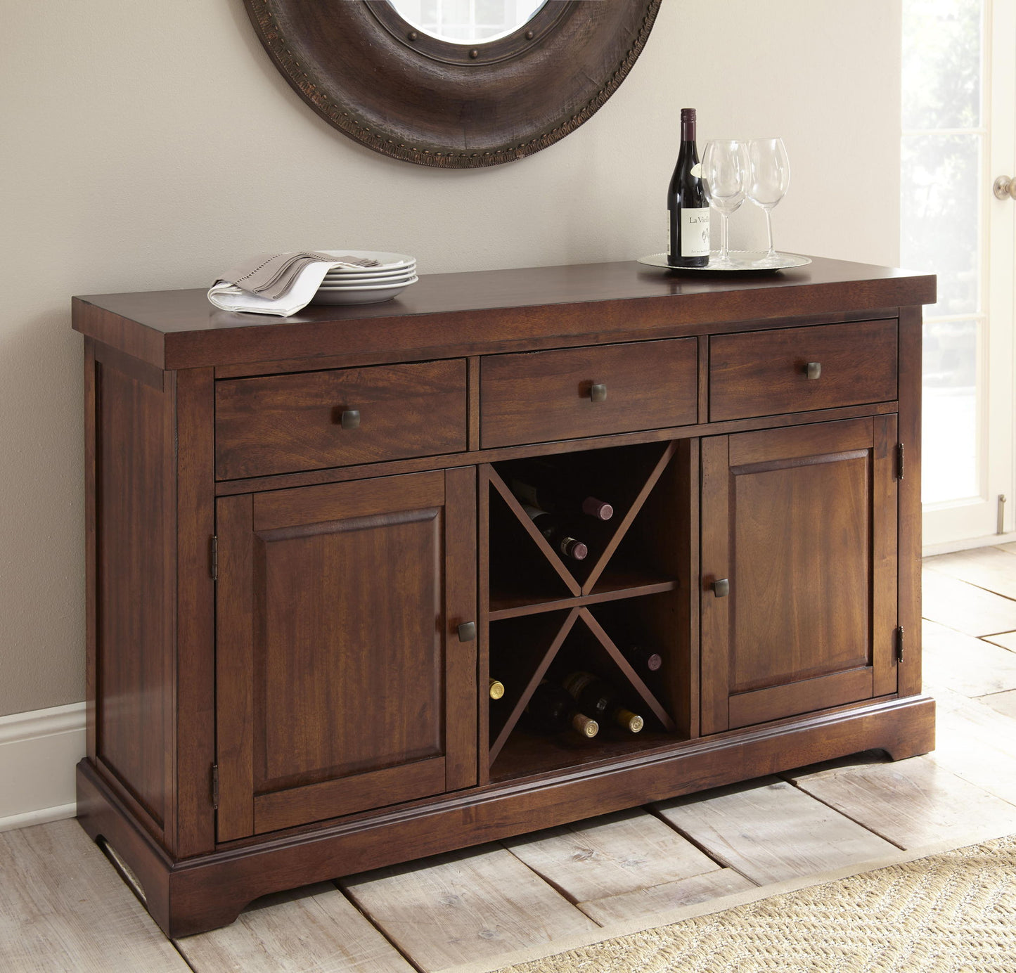 Zappa - Server - Brown - Hornell Furniture Outlet
