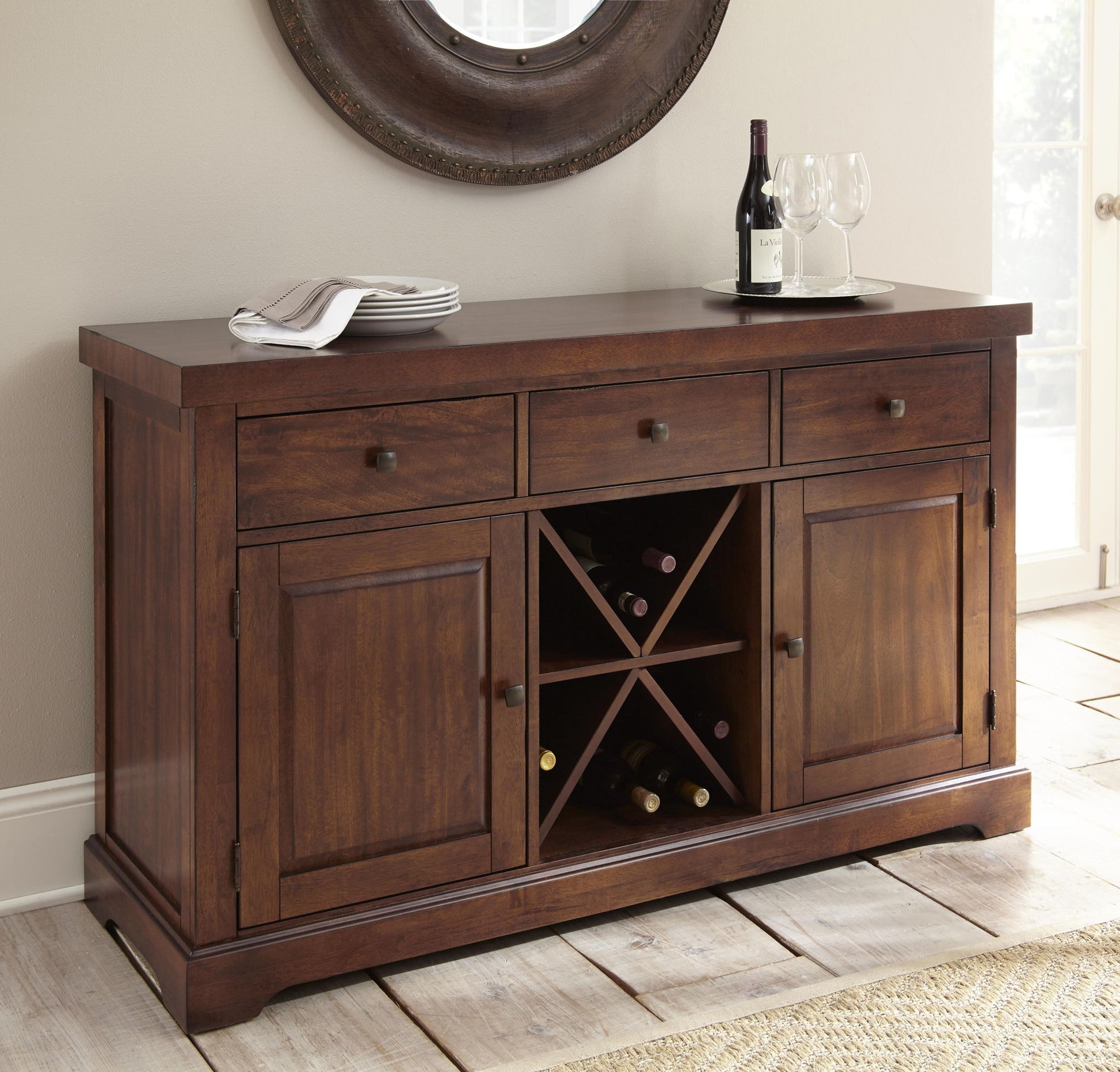 Zappa - Server - Brown - Hornell Furniture Outlet