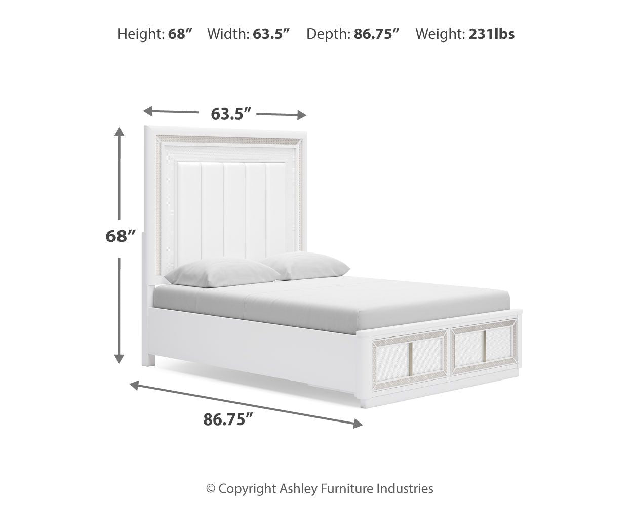 Chalanna - Upholstered Storage Bed - Hornell Furniture Outlet