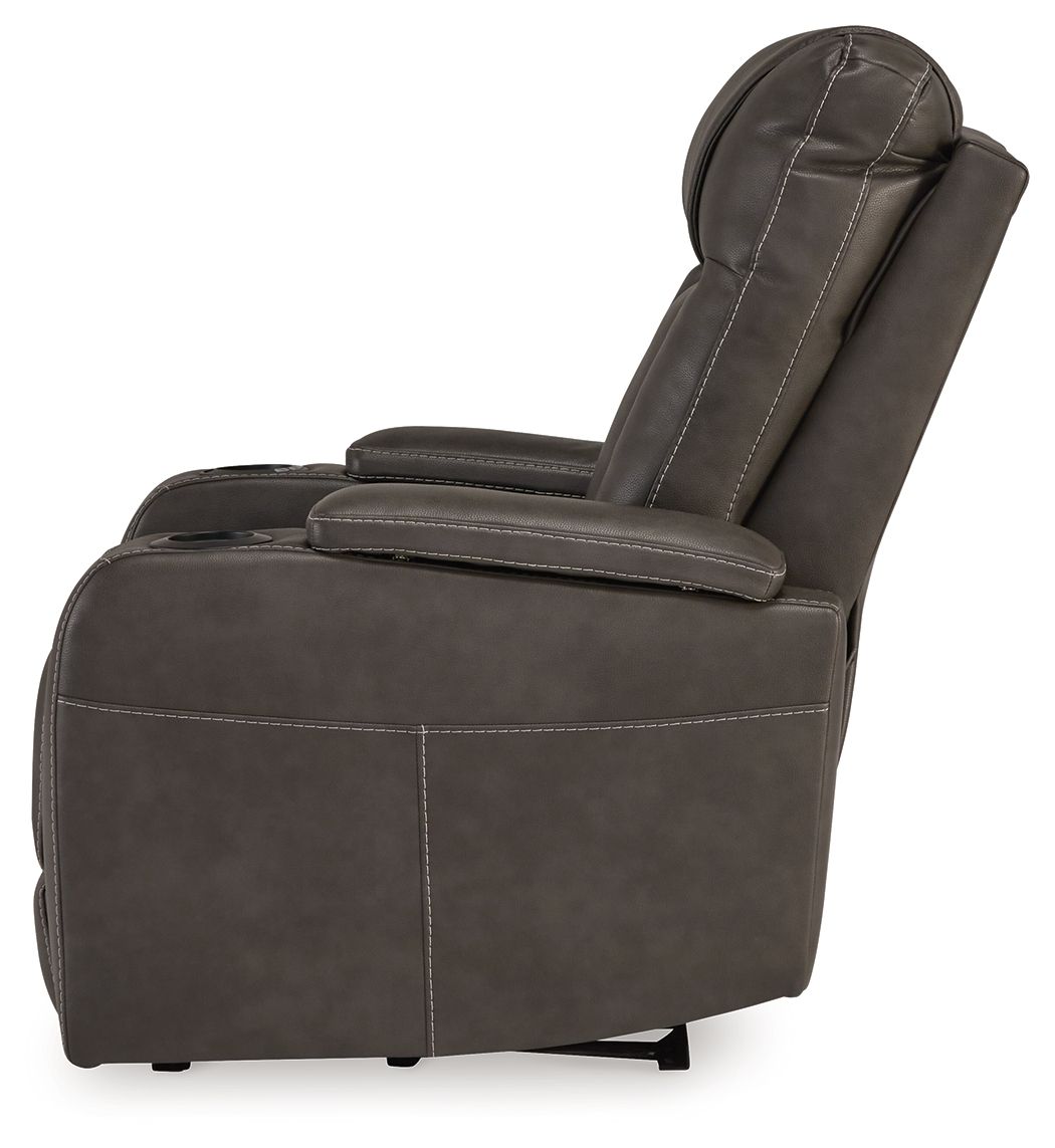 Feazada - Power Recliner With Adj Headrest - Hornell Furniture Outlet