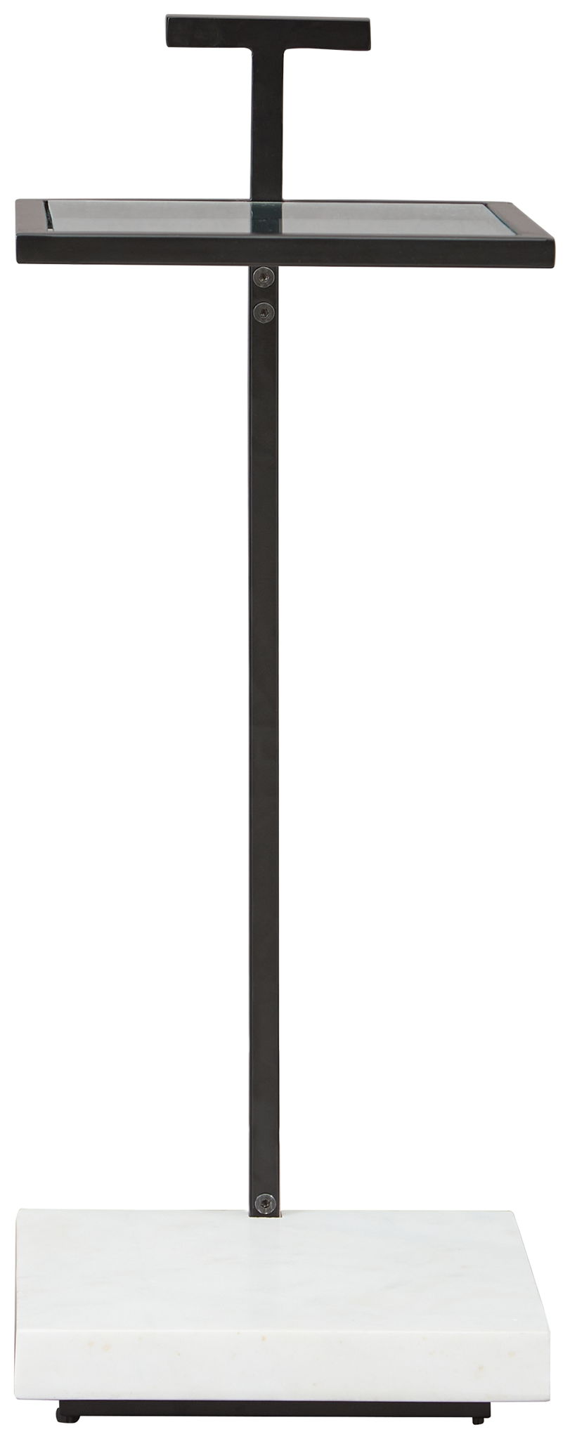 Mannill - Black / White - Accent Table - Hornell Furniture Outlet