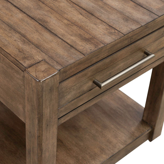 Broadmore - Drawer End Table - Brown - Hornell Furniture Outlet