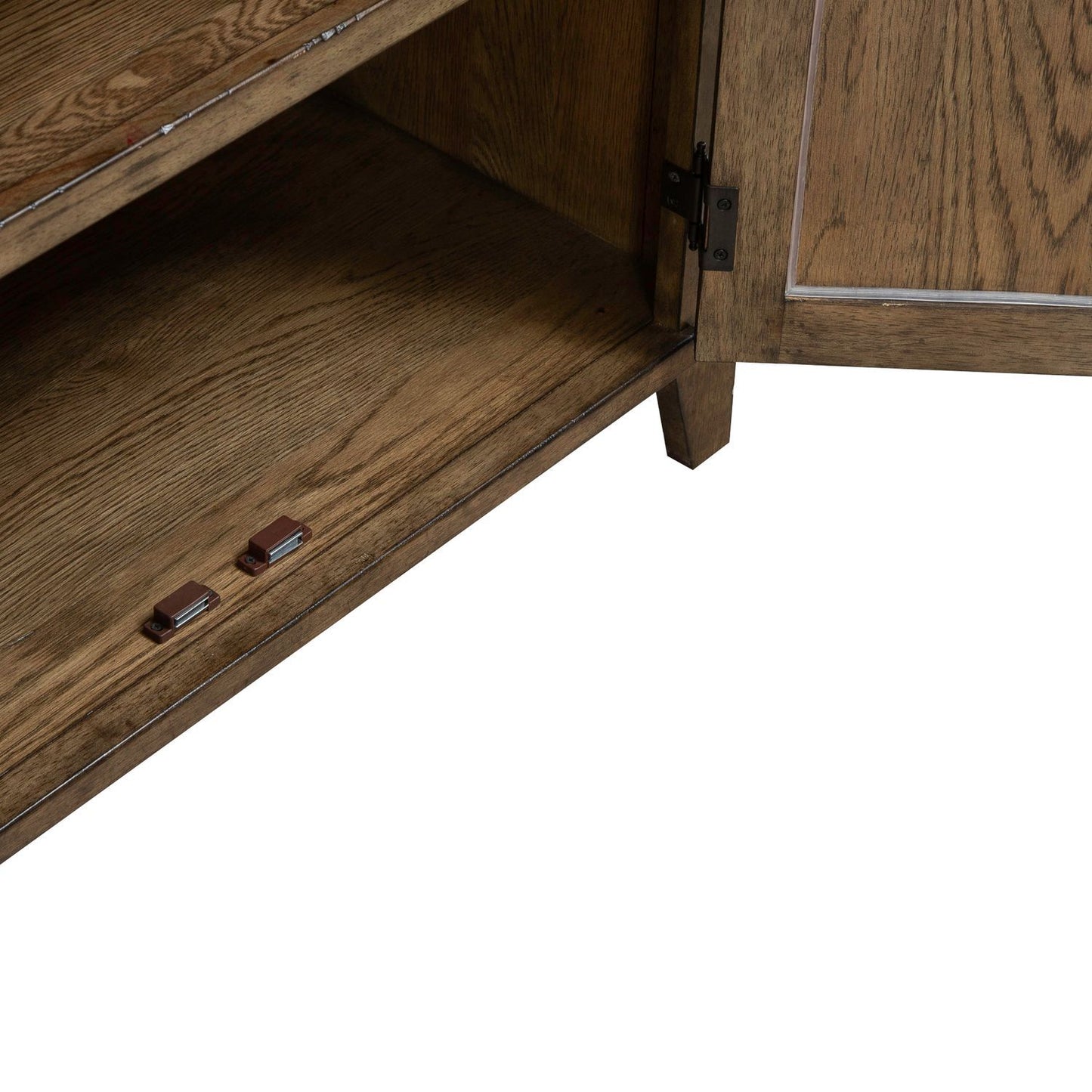 Carolina Park - 2 Door Bedside Chest With Charging Station - Brown - Hornell Furniture Outlet