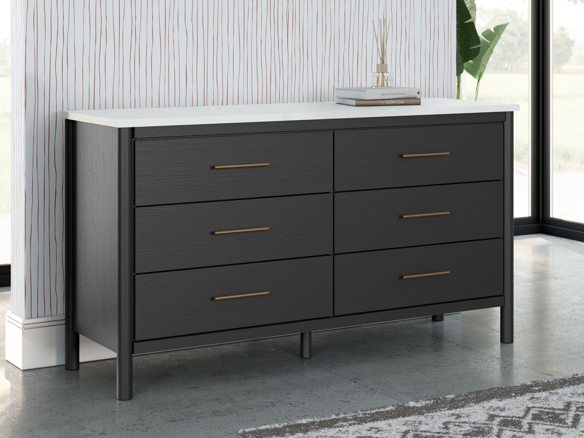 Cadmori - Six Drawer Dresser - Hornell Furniture Outlet