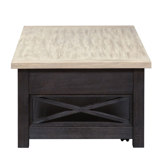 Heatherbrook - Lift Top Cocktail Table - Black - Hornell Furniture Outlet