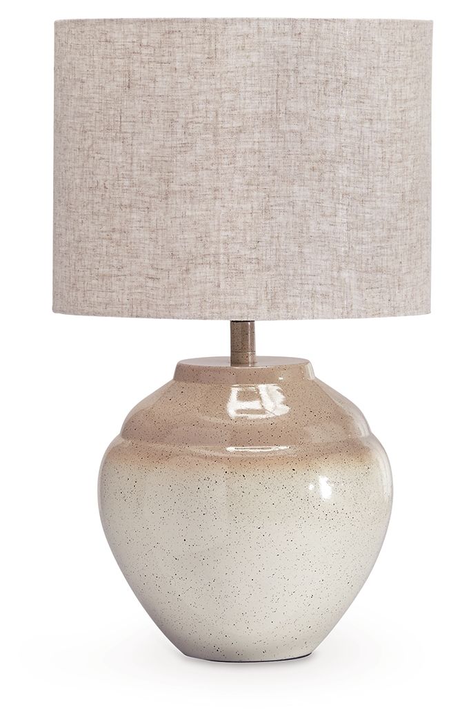 Waldish - Cream / Beige - Metal Table Lamp - Hornell Furniture Outlet