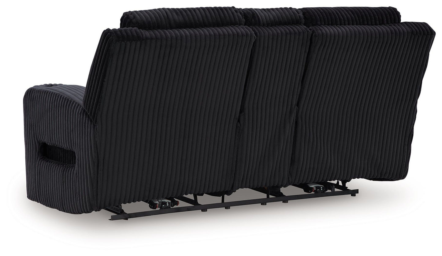 Forest Lake - Power Reclining Loveseat With Console / Adj Headrest - Hornell Furniture Outlet