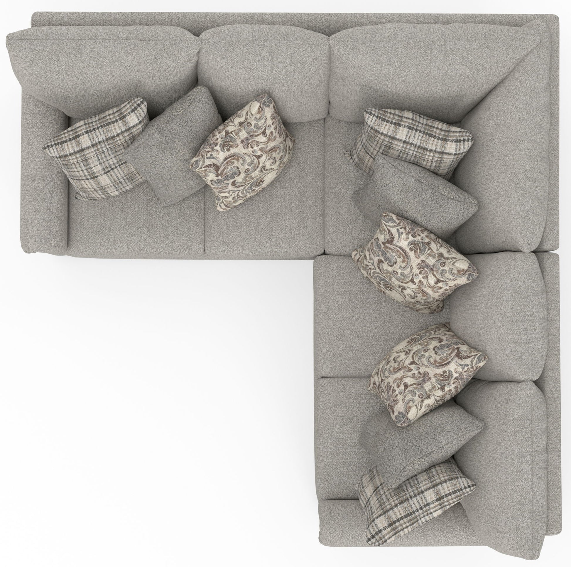 Livingston - Sectional With Comfort Coil Seating And Accent Pillows Included - Hornell Furniture Outlet