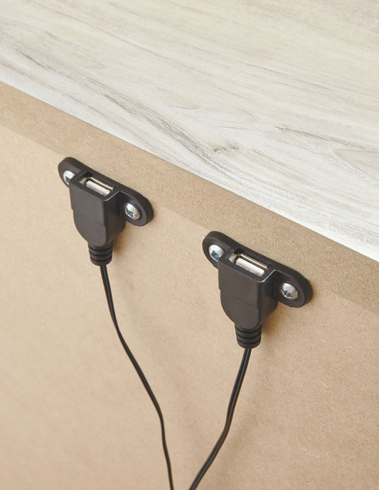 Bellaby - Whitewash - One Drawer Night Stand - Hornell Furniture Outlet