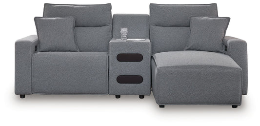 ModMax II - Salt And Pepper - Reclining Sectional - Hornell Furniture Outlet