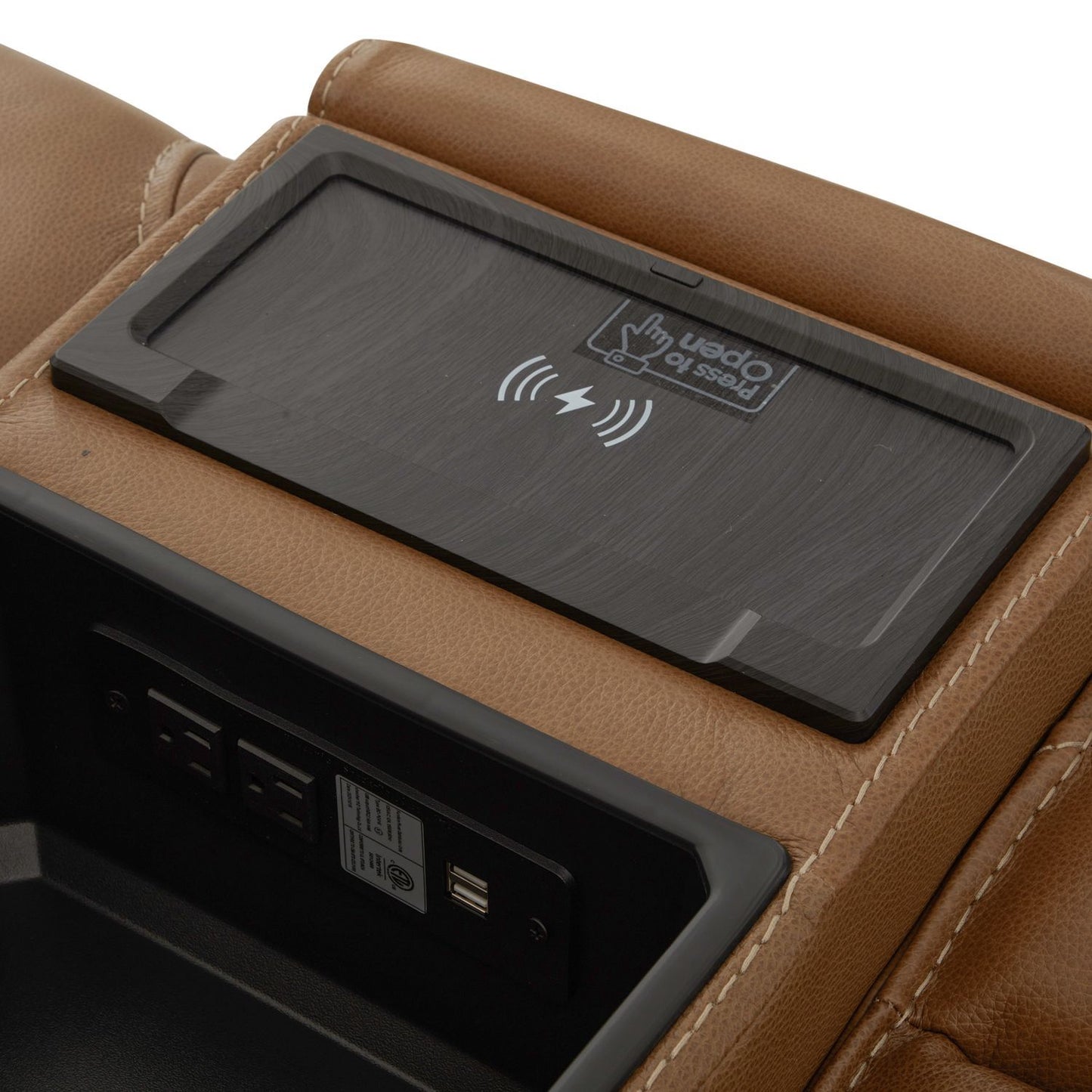 Callihan - Loveseat With Console P3 & ZW - Brown - Hornell Furniture Outlet