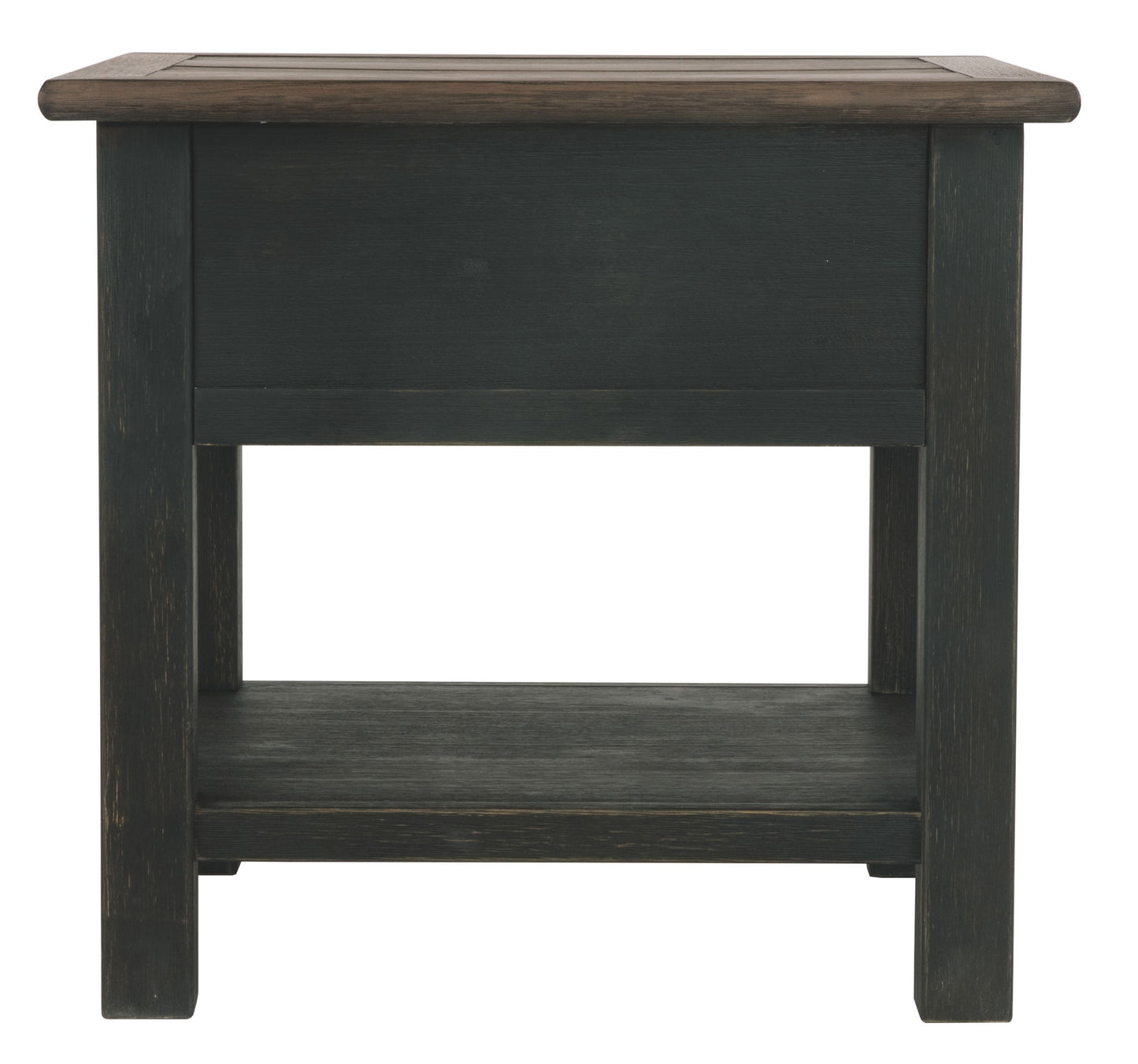 Tyler Creek - Grayish Brown / Black - Rectangular End Table - Hornell Furniture Outlet