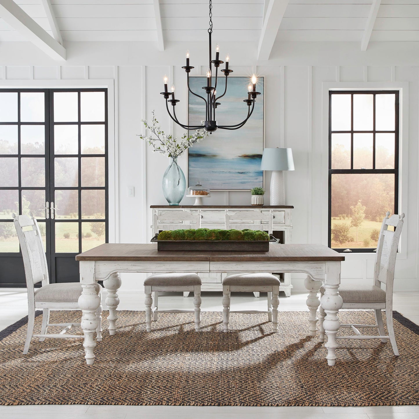 River Place - Rectangular Table Set - Hornell Furniture Outlet