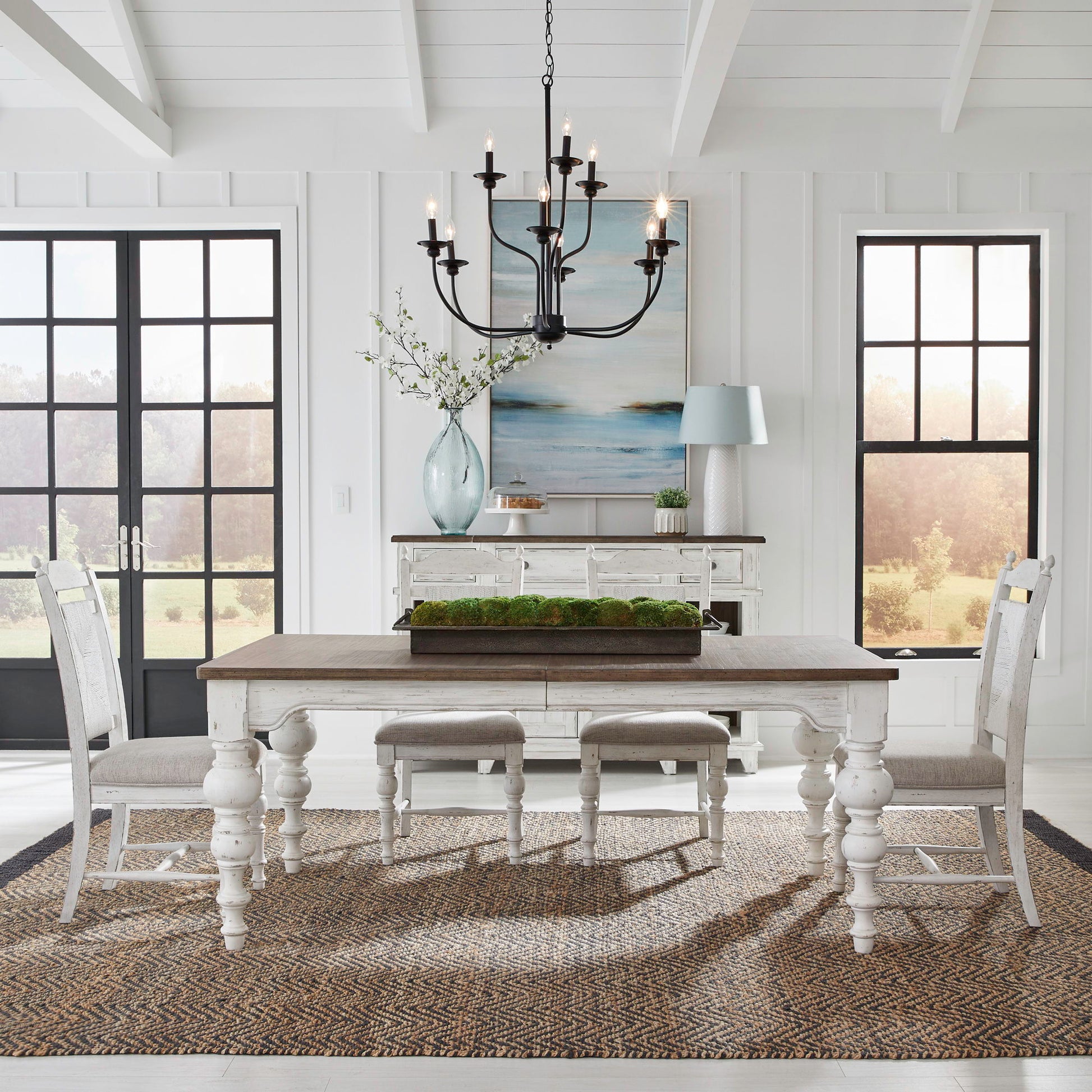 River Place - Rectangular Table Set - Hornell Furniture Outlet