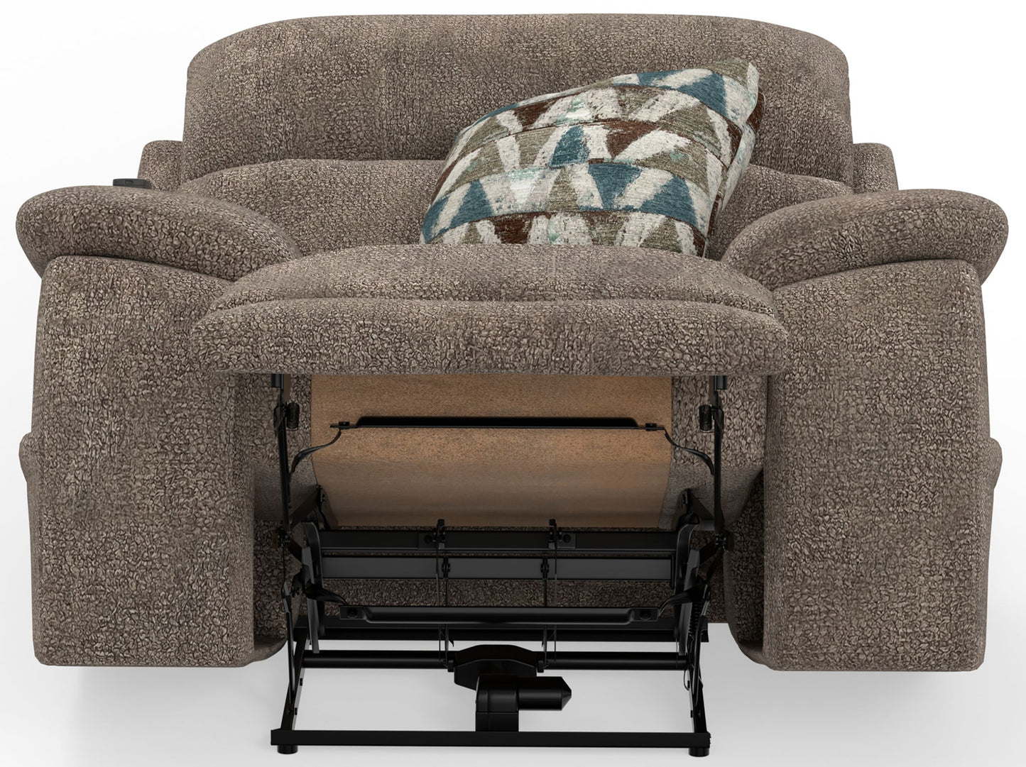Joya - Power Lay Zero Gravity Recliner With Power Adjustable Headrest And CR3 Heat/Massage/Lumbar/ZG - Mushroom - Hornell Furniture Outlet