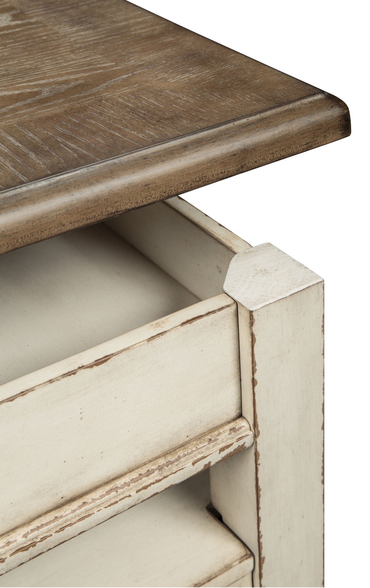Realyn - White / Brown - Lift Top Cocktail Table - Hornell Furniture Outlet