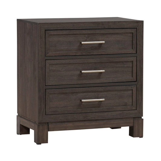 Modern Edge - Nightstand With Charging Station - Brown - Hornell Furniture Outlet