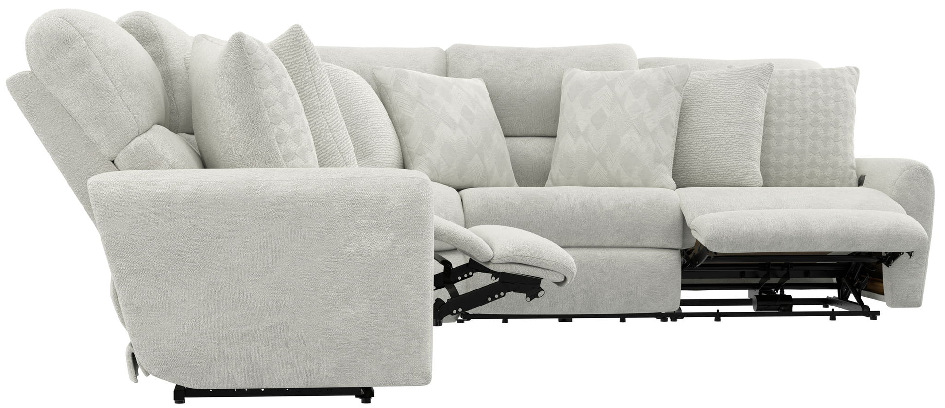 Majesty - Deep Seating Power Reclining Sectional - Hornell Furniture Outlet
