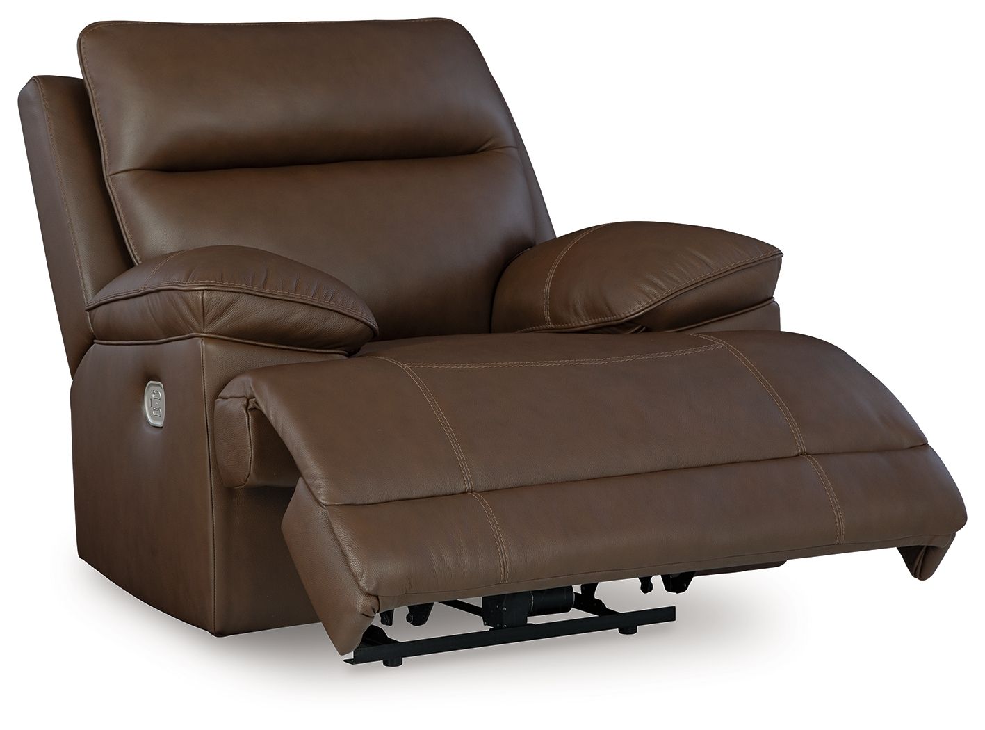 Vonryan - Tobacco - Power Recliner / Adj Headrest - Hornell Furniture Outlet