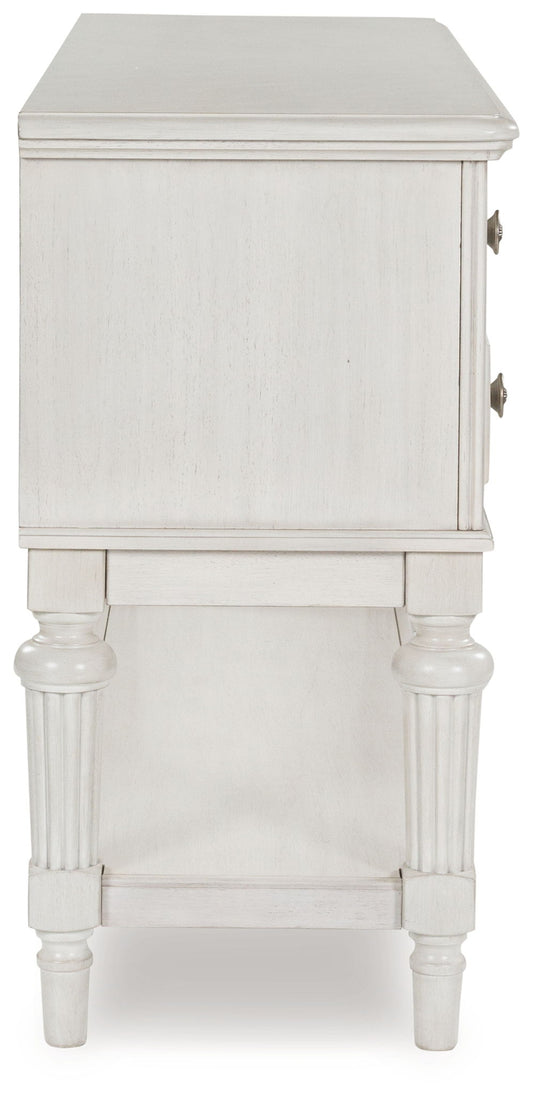 Montelaine - Antique White - Dining Room Server - Hornell Furniture Outlet