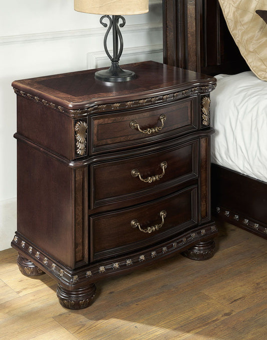 Monte Carlo - Nightstand - Dark Brown - Hornell Furniture Outlet