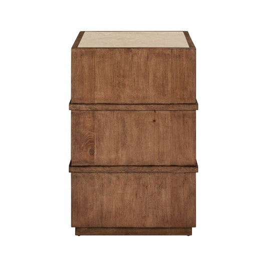 Shaker Lakes - Chairside Table - Brown - Hornell Furniture Outlet