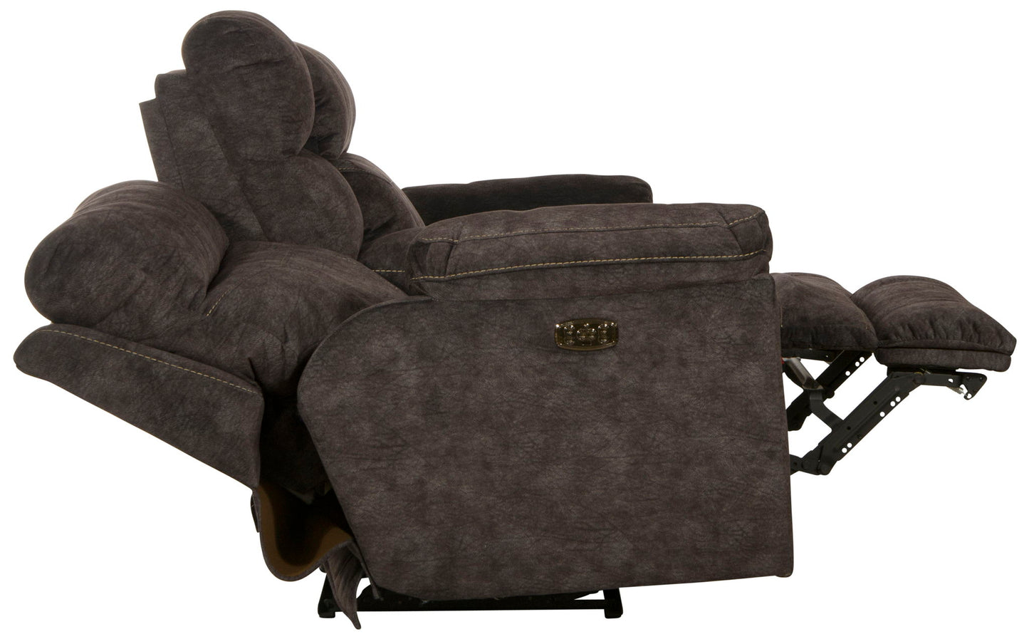 Sedona - Power Hdrst With Lumbar Lay Flat Reclining Console Loveseat With Storage & Cupholders - Hornell Furniture Outlet