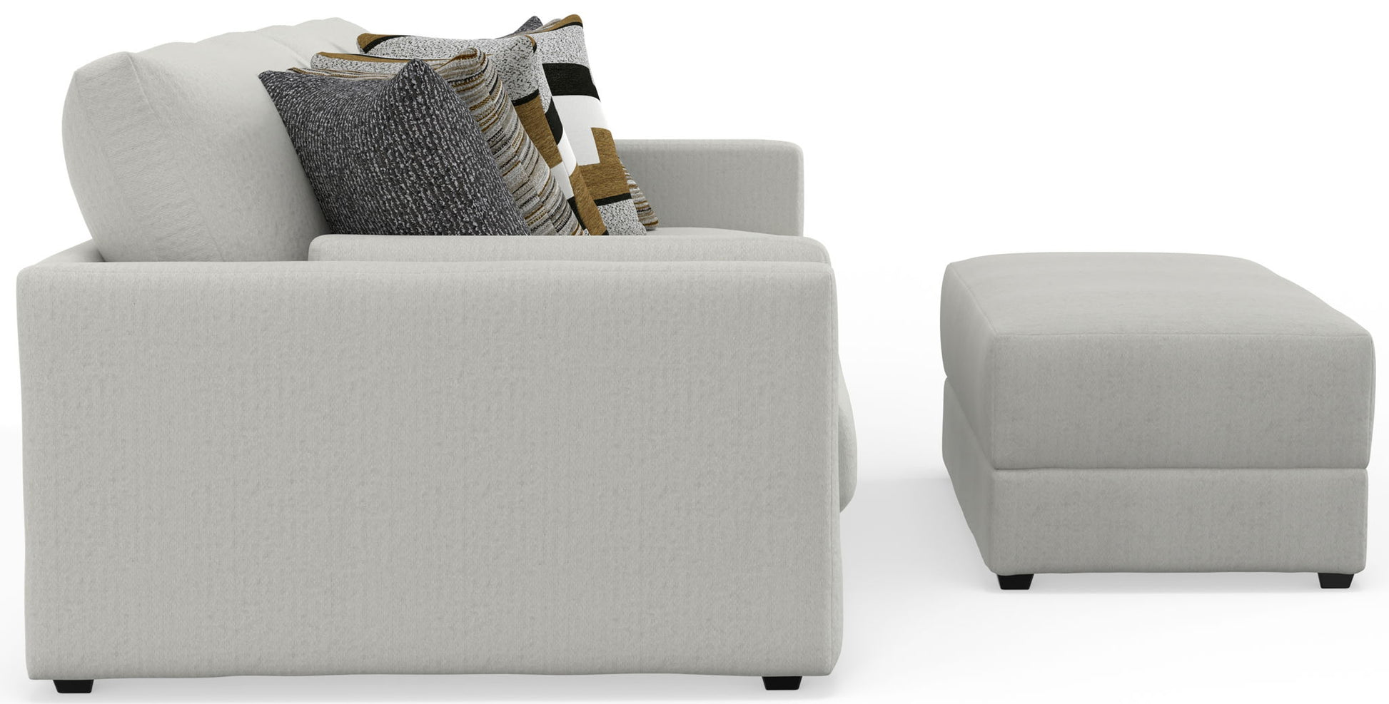 Trevor - Extra Deep Oversized Sofa With Included Storage Cocktail Ottoman - Hornell Furniture Outlet