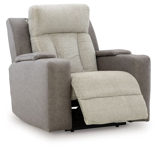 WhipLash - Sisal - Power Recliner With Adj Headrest - Hornell Furniture Outlet
