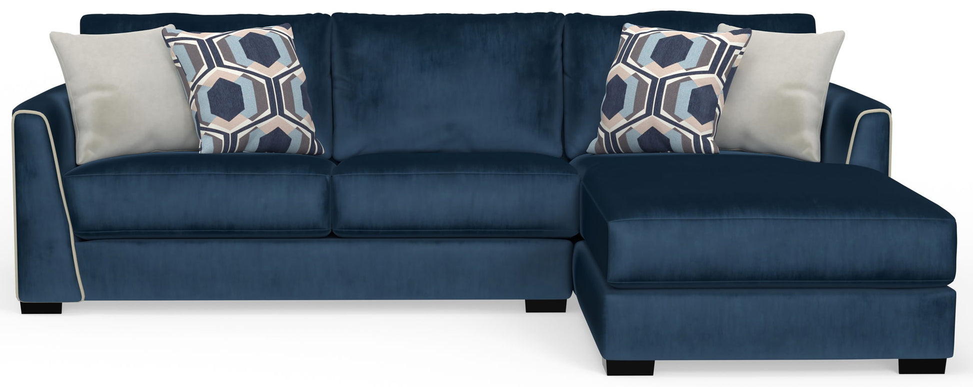 Jetson - Sectional With Comfort Coil Seat Cushions And Included Accent Pillows - Hornell Furniture Outlet
