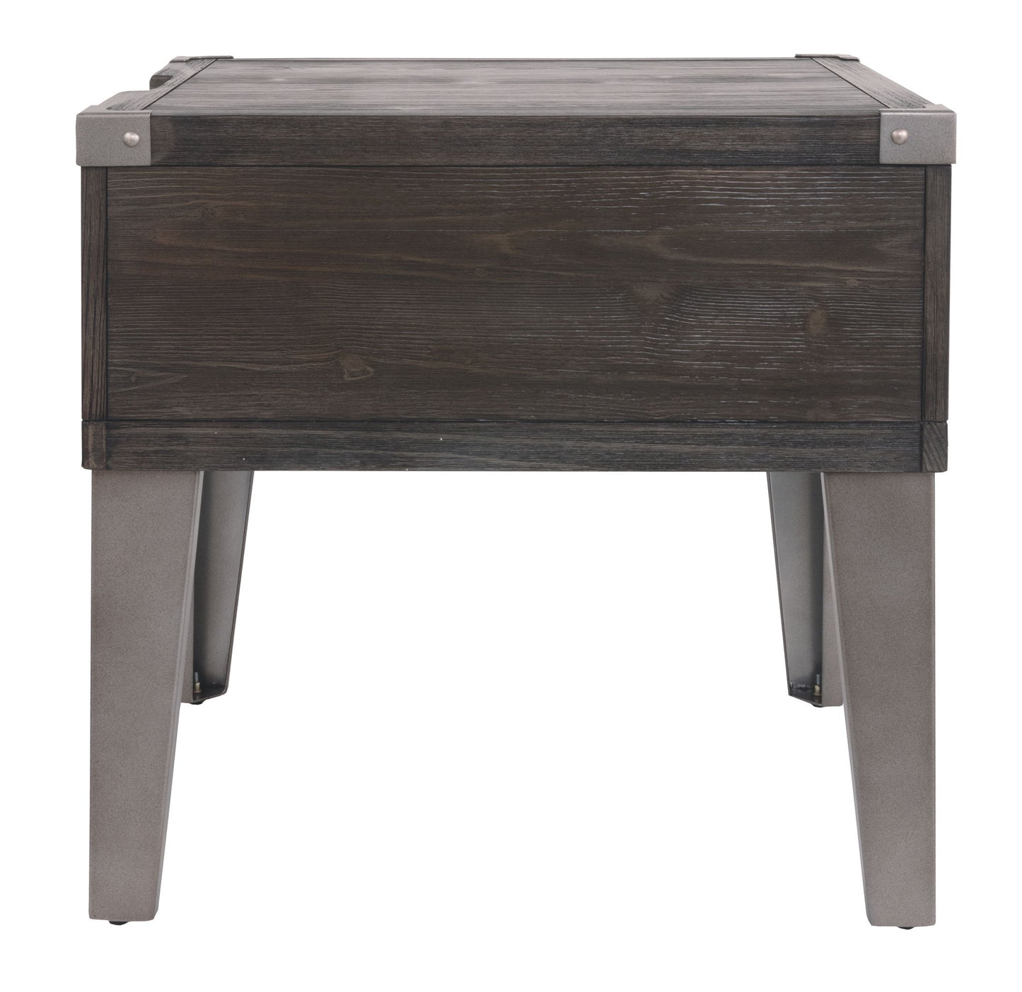 Todoe - Dark Gray - Rectangular End Table - Hornell Furniture Outlet