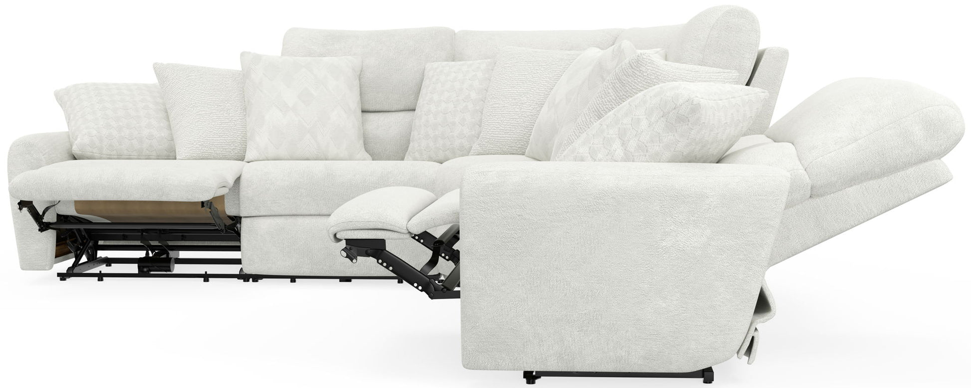 Majesty - Deep Seating Power Reclining Sectional - Hornell Furniture Outlet