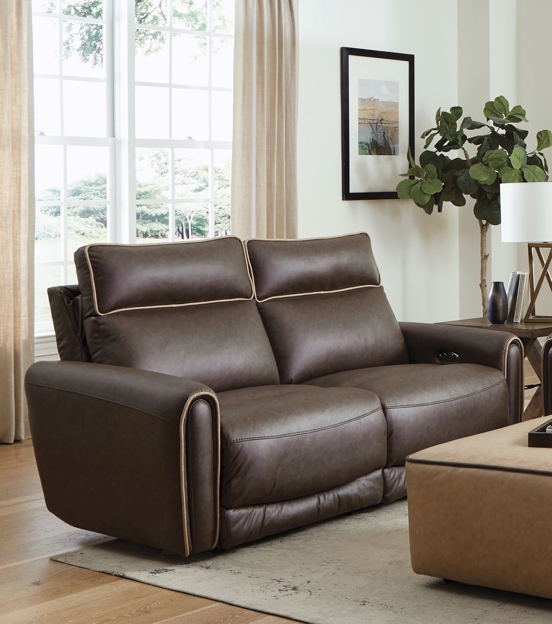 Nico - Power Headrest Reclining Loveseat - Hornell Furniture Outlet