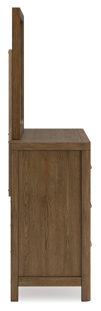 Cabalynn - Light Brown - Dresser And Mirror - Hornell Furniture Outlet