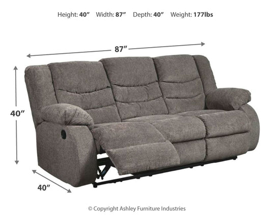 Tulen - Reclining Sofa - Hornell Furniture Outlet