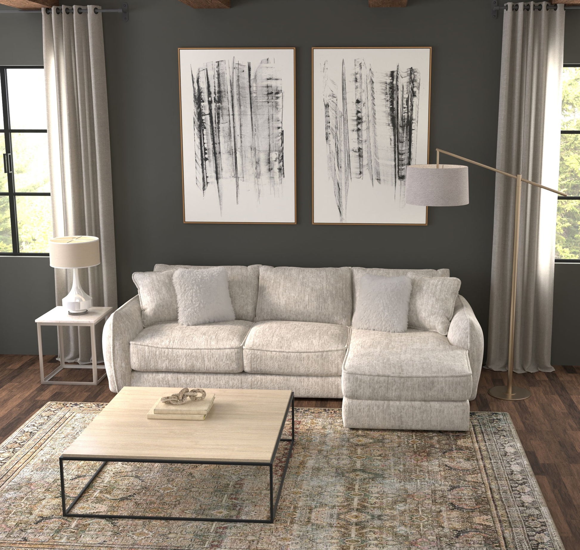 Bucktown - Sectional Sofa - Hornell Furniture Outlet