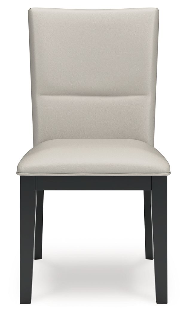 Glinari - Taupe / Black - Dining Upholstered Side Chair (Set of 2) - Hornell Furniture Outlet