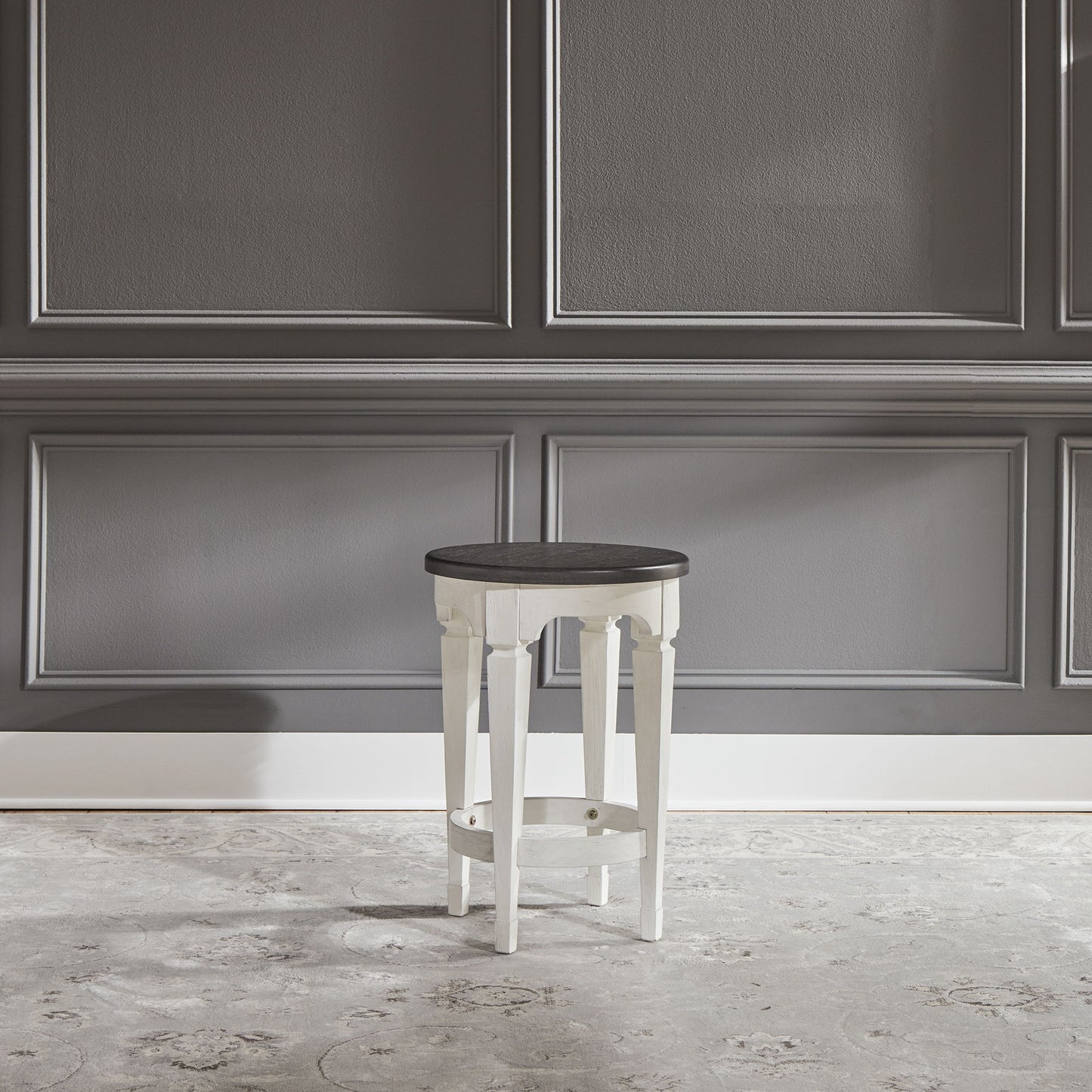 Allyson Park - Console Stool - White - Hornell Furniture Outlet
