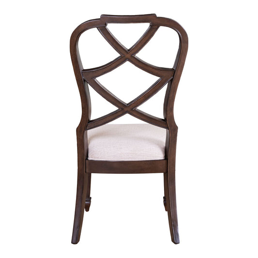 Provence Park - Wood Back Side Chair (RTA) - Brown - Hornell Furniture Outlet