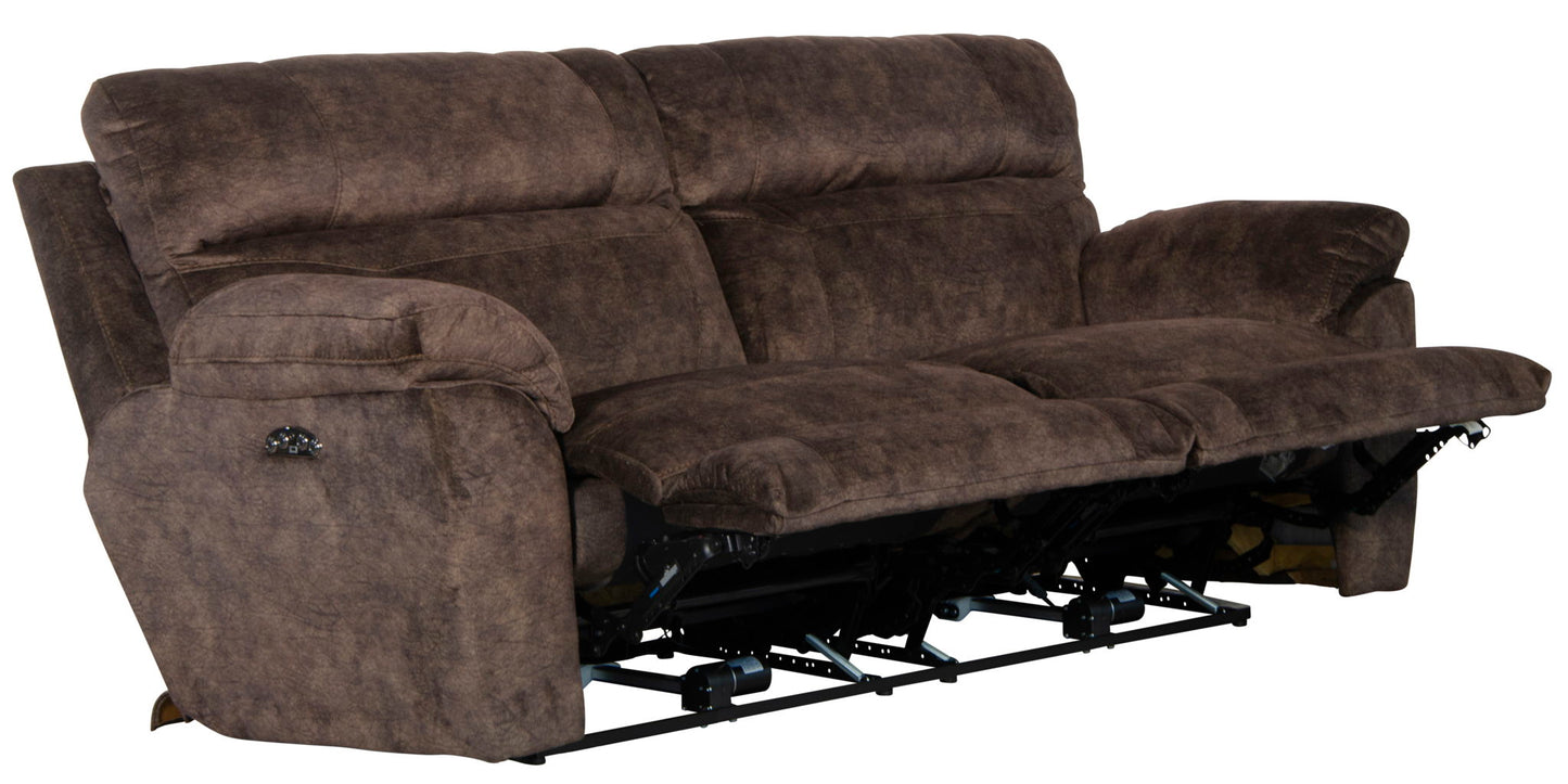 Sedona - Power Headrest Lay Flat Reclining Sofa - Hornell Furniture Outlet