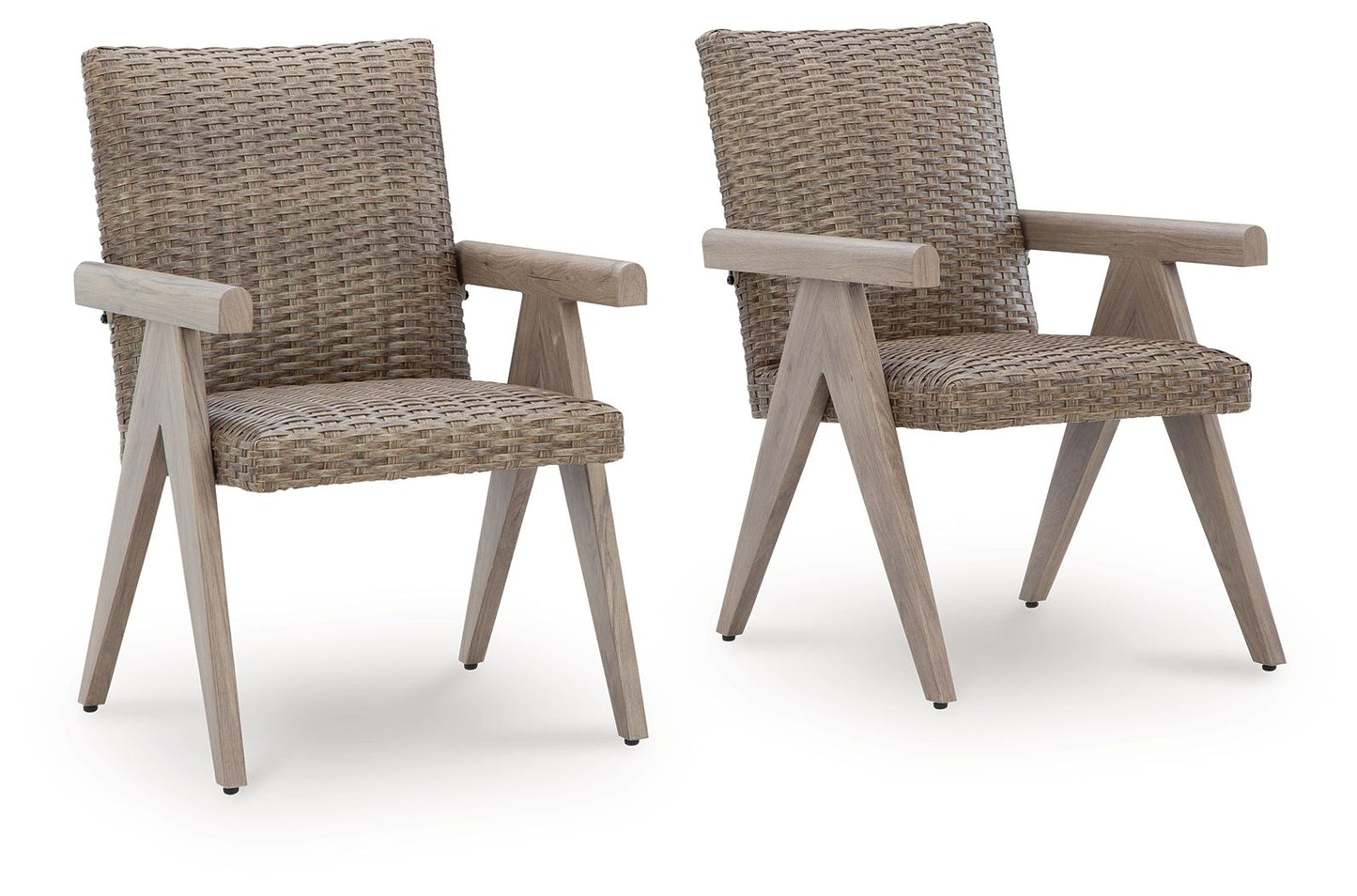 Cliff Trails - Beige - Arm Chair (Set of 2) - Hornell Furniture Outlet