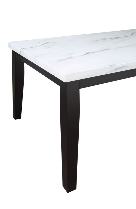 Sterling - Faux Marble Top Dining Table - White - Hornell Furniture Outlet