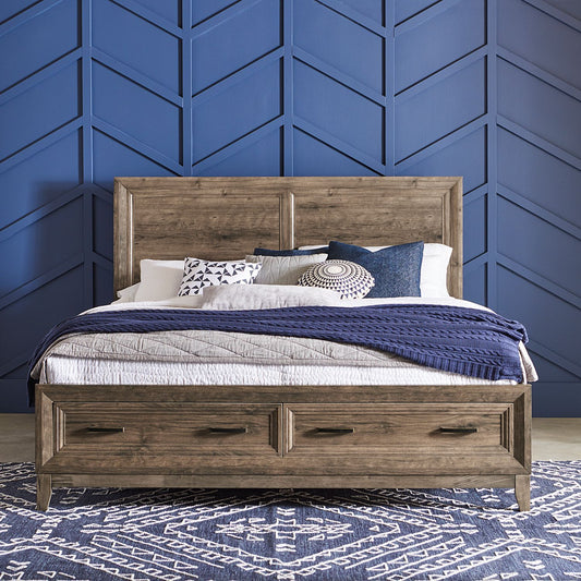 Ridgecrest - Storage Bed, Dresser & Mirror Set - Hornell Furniture Outlet