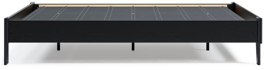 Finch - Queen Platform Bed - Black