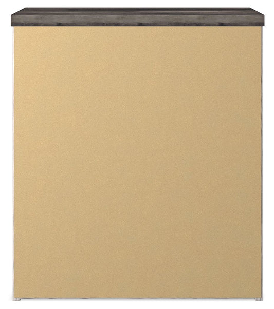 Gerridan - Two Drawer Night Stand - White / Gray - Hornell Furniture Outlet